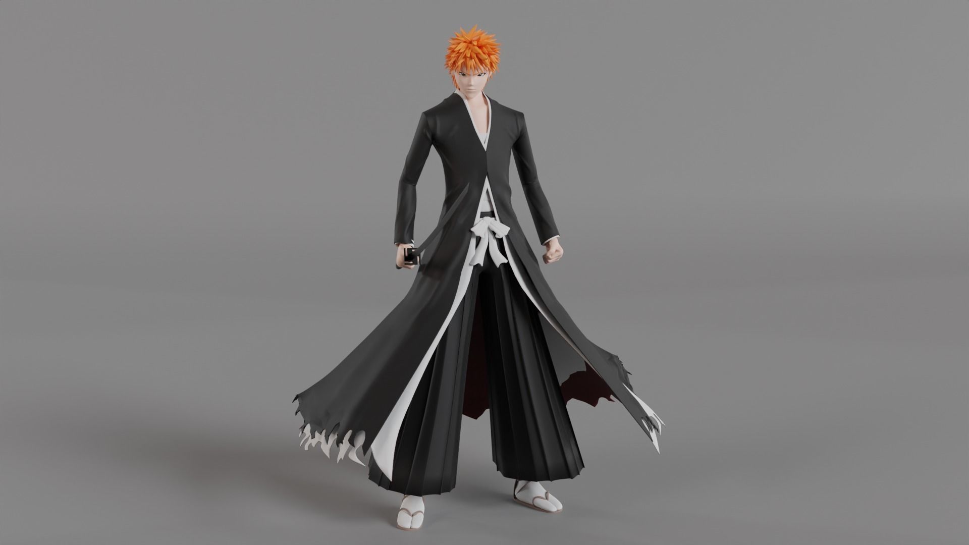 Ichigo Kurosaki Bankai - Bleach 3D model_1
