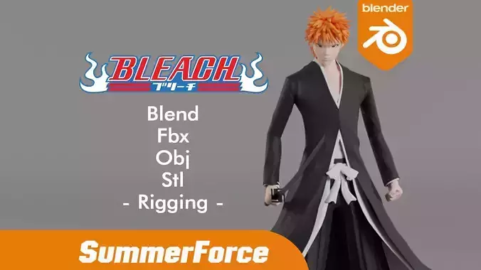 Ichigo Kurosaki Bankai - Bleach 3D model