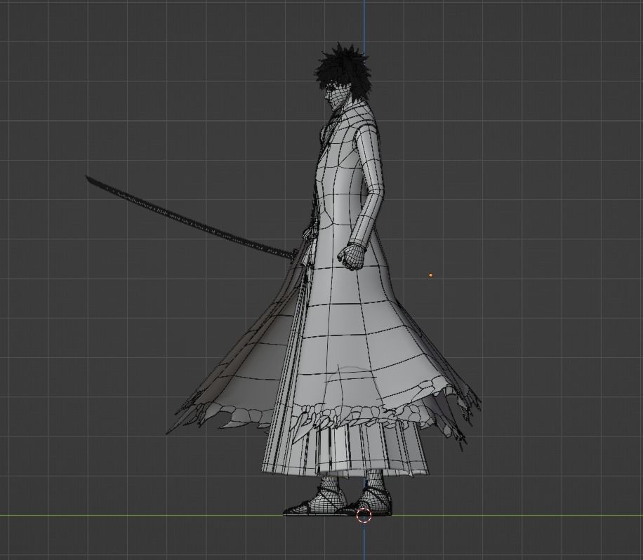 Ichigo Kurosaki Bankai - Bleach 3D model_8