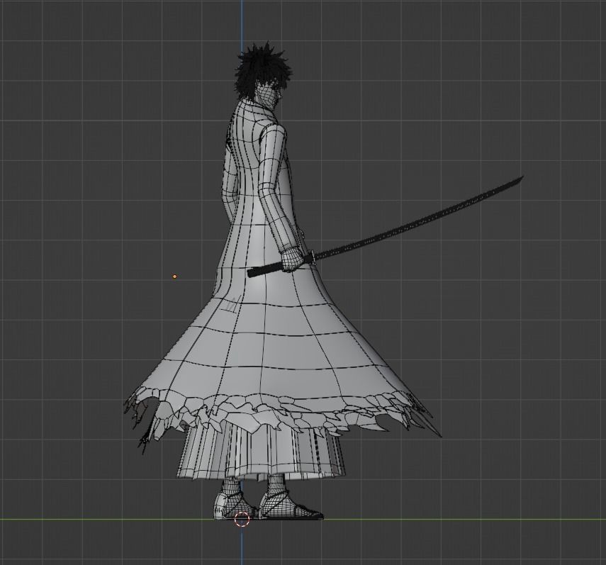 Ichigo Kurosaki Bankai - Bleach 3D model_10