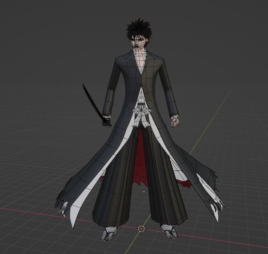 Ichigo Kurosaki Bankai - Bleach 3D model_3