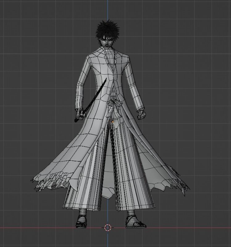 Ichigo Kurosaki Bankai - Bleach 3D model_7