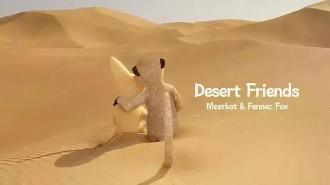 Desert Landscape 3D model