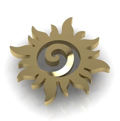 Sun pendant Model 3074 3D print model