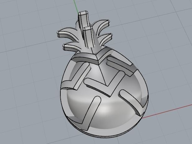 Pineapple Model 3072 3D print model_2