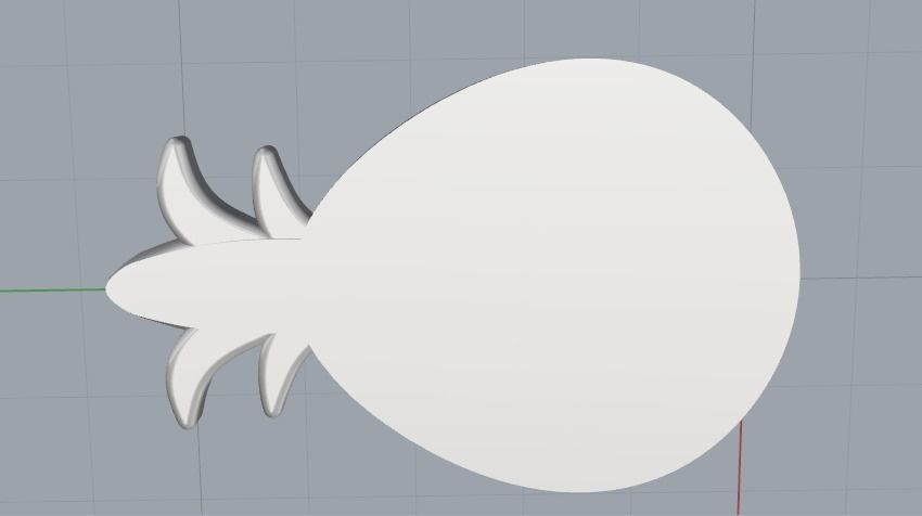 Pineapple Model 3072 3D print model_4