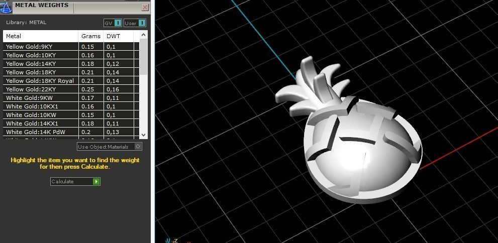 Pineapple Model 3072 3D print model_8