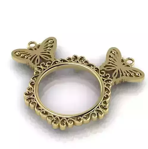 Pendant with butterflies Model 3064