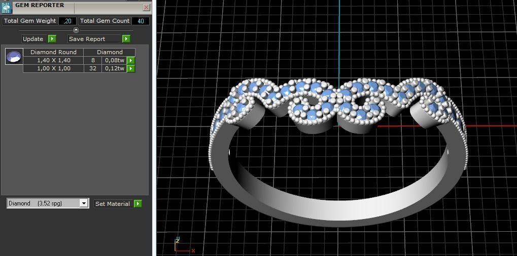 Double ring Model 3055 3D print model_12