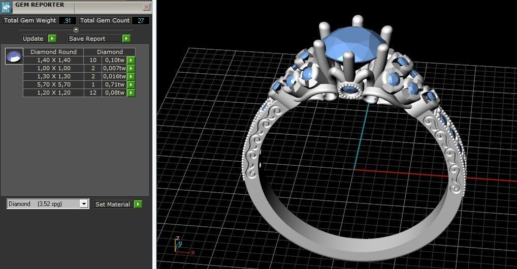 Double ring Model 3055 3D print model_11