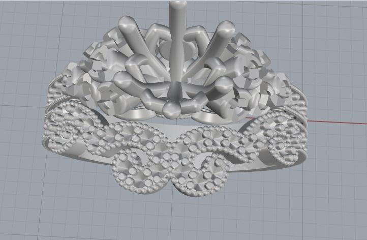 Double ring Model 3055 3D print model_5