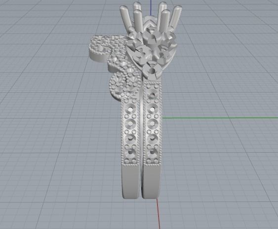 Double ring Model 3055 3D print model_6