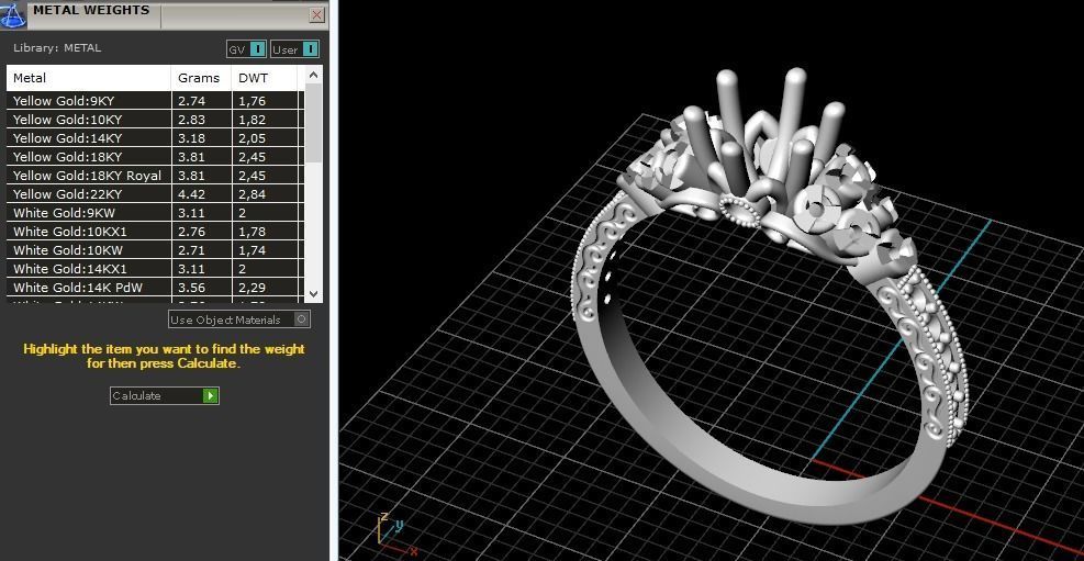 Double ring Model 3055 3D print model_10