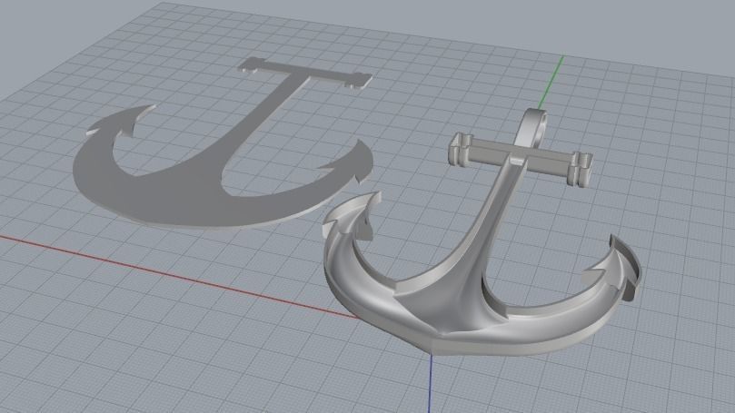 Pendant anchor Model 3051 3D print model_4