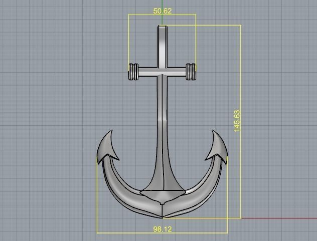 Pendant anchor Model 3051 3D print model_7