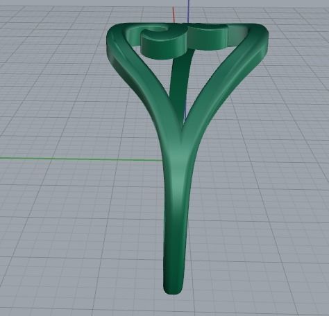 Ring heart Model 3050 3D print model_4