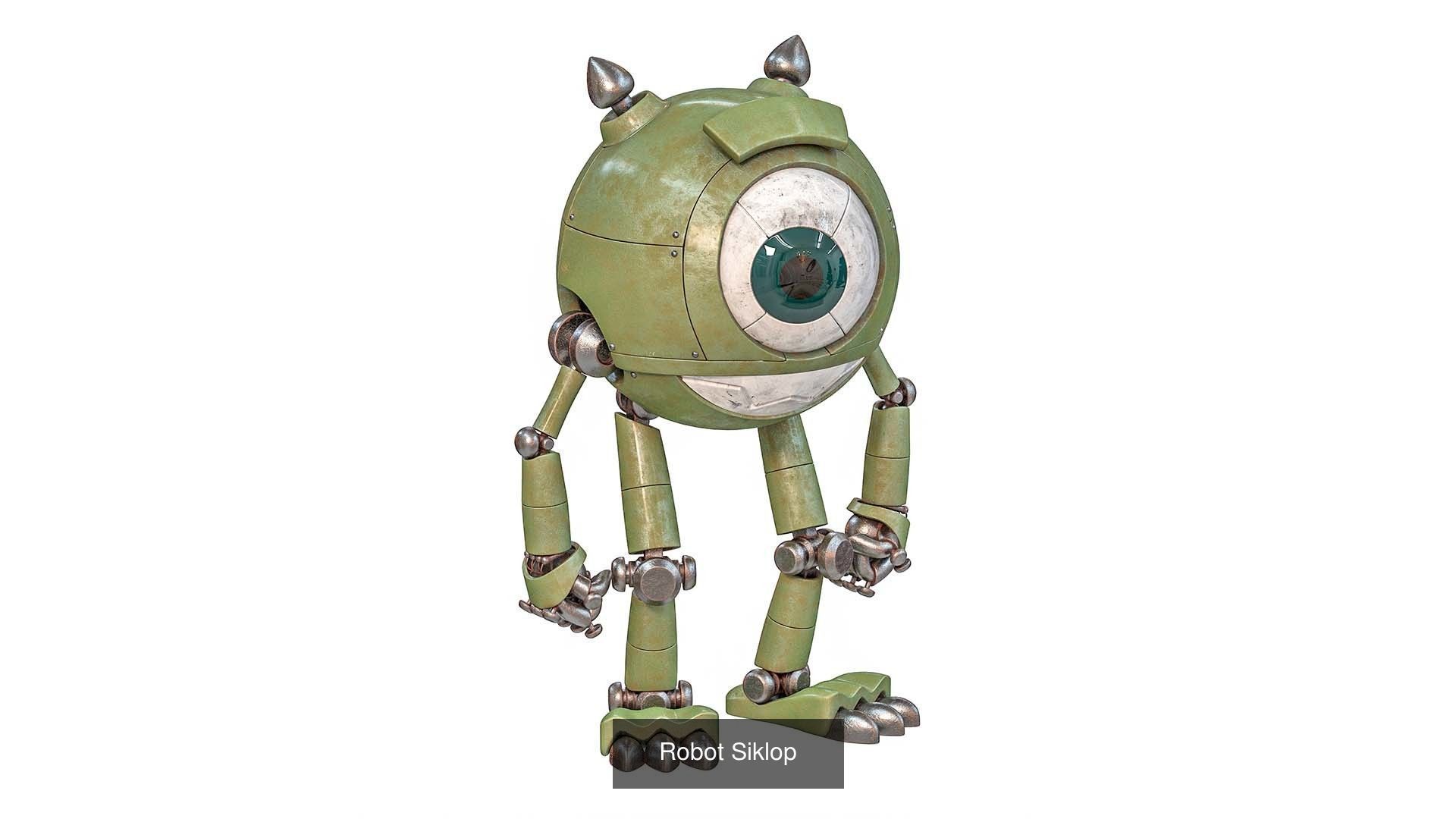 Cartoon House and Robotics  3D Model Collection_4
