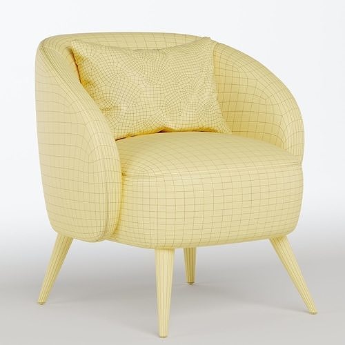 Mylo Accent Chair 3D model 7
