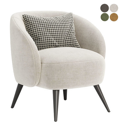 Mylo Accent Chair 3D model 2