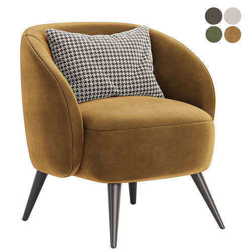 Mylo Accent Chair 3D model 4
