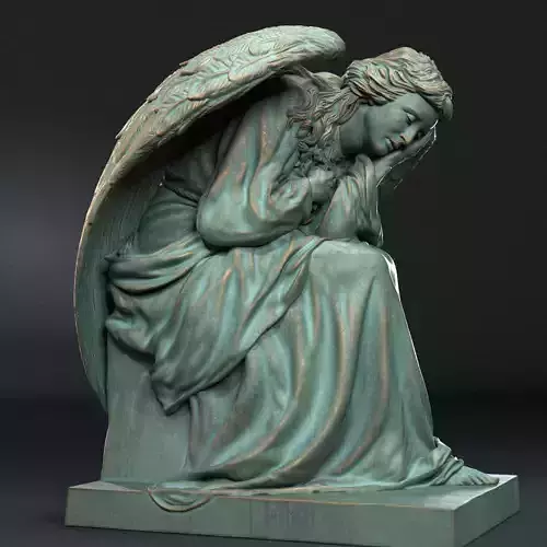 Angel statue 03 3D print model
