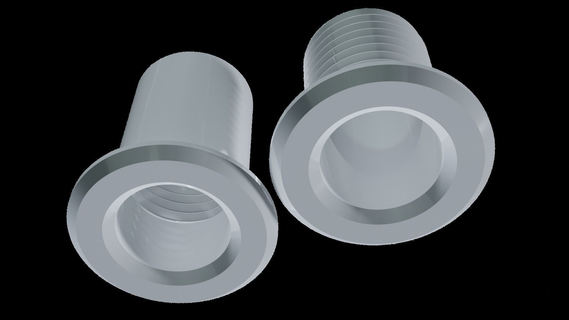 Wall Cable Passthrough 3D print model_1