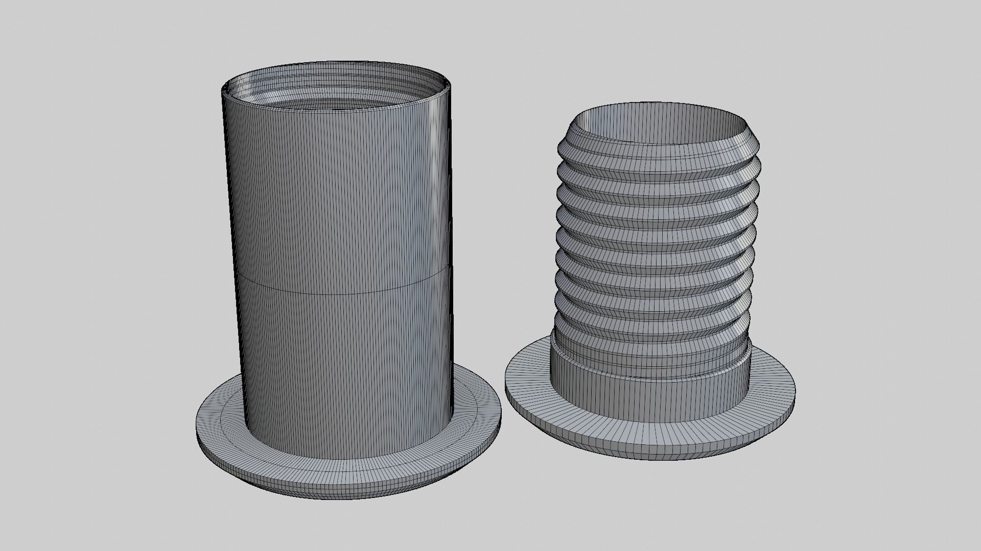 Wall Cable Passthrough 3D print model_2