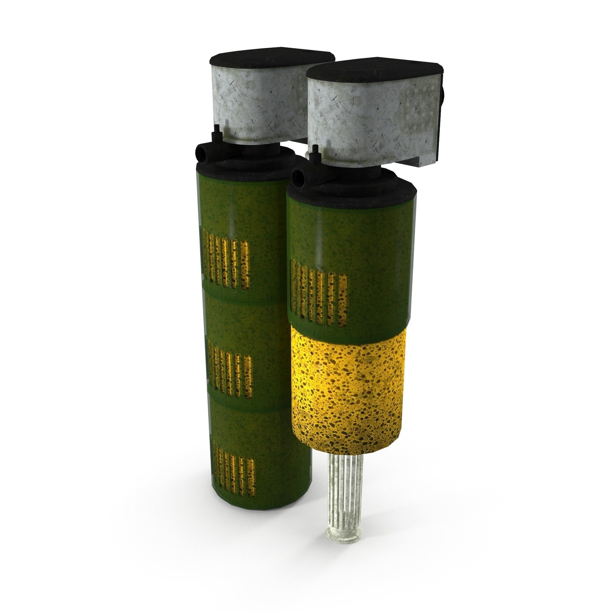 Internal aquarium filter Low-poly 3D model_6