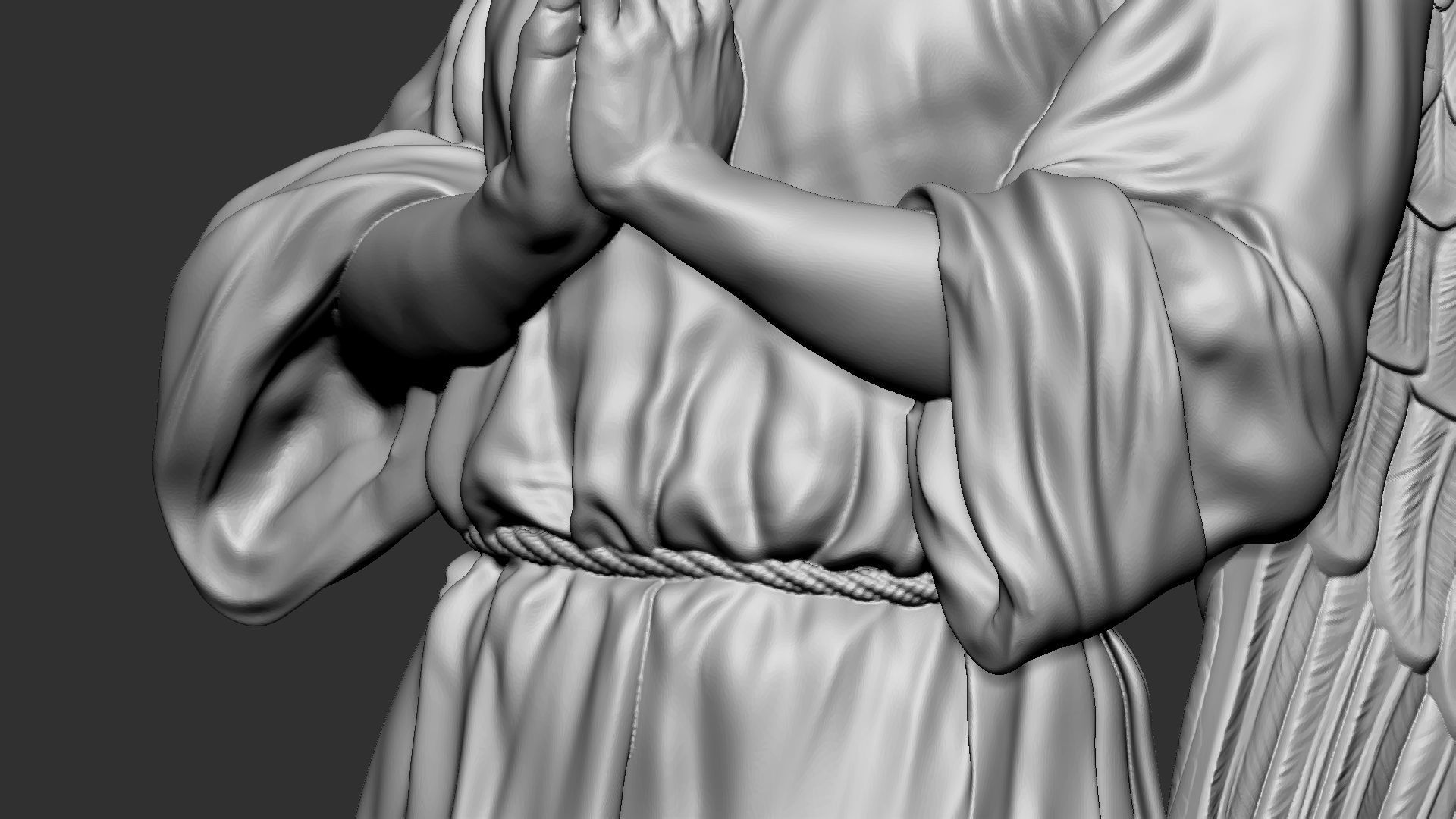 Angel statue 04 3D print model_28