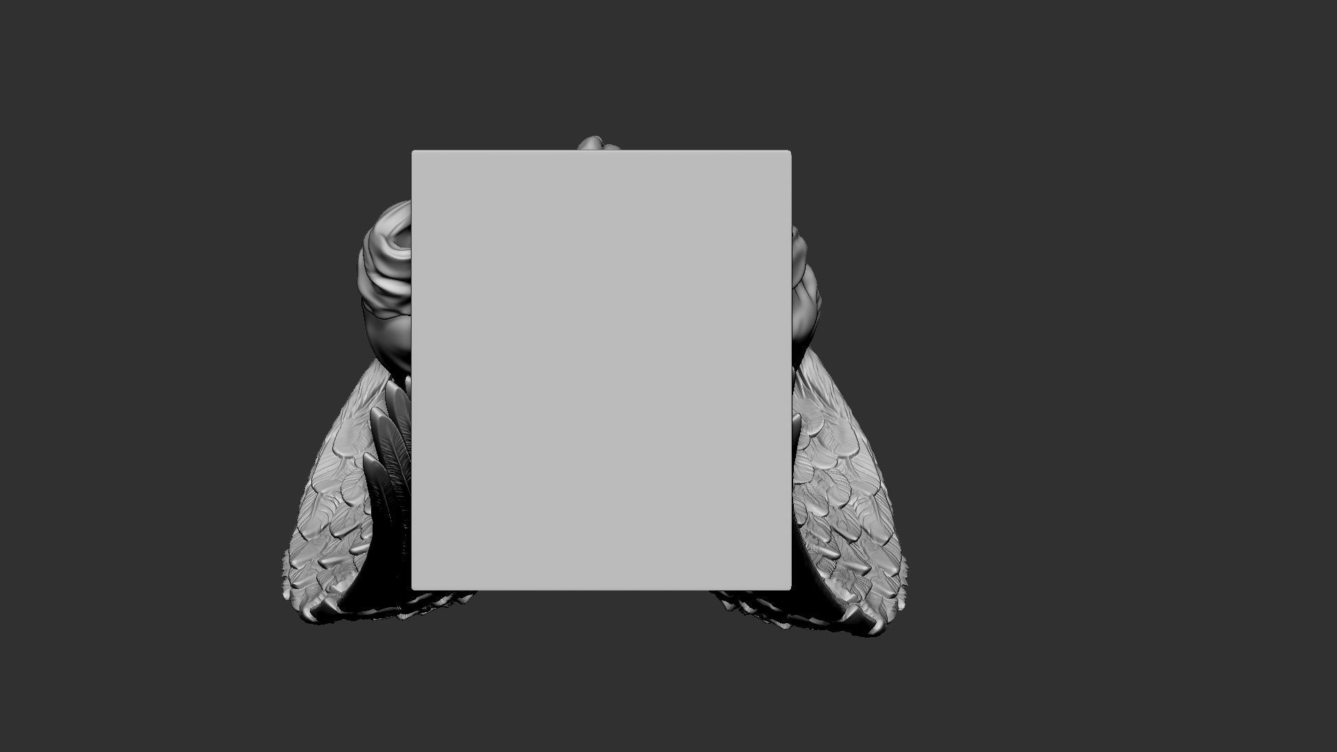 Angel statue 04 3D print model_32