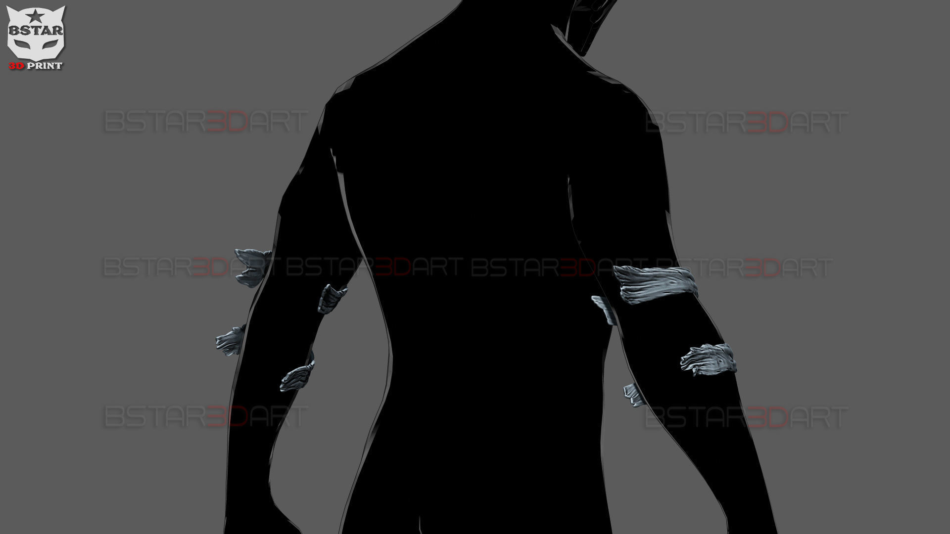 Dark Deku Arm Armor Suit - My Hero Academia Cosplay 3D print model_2