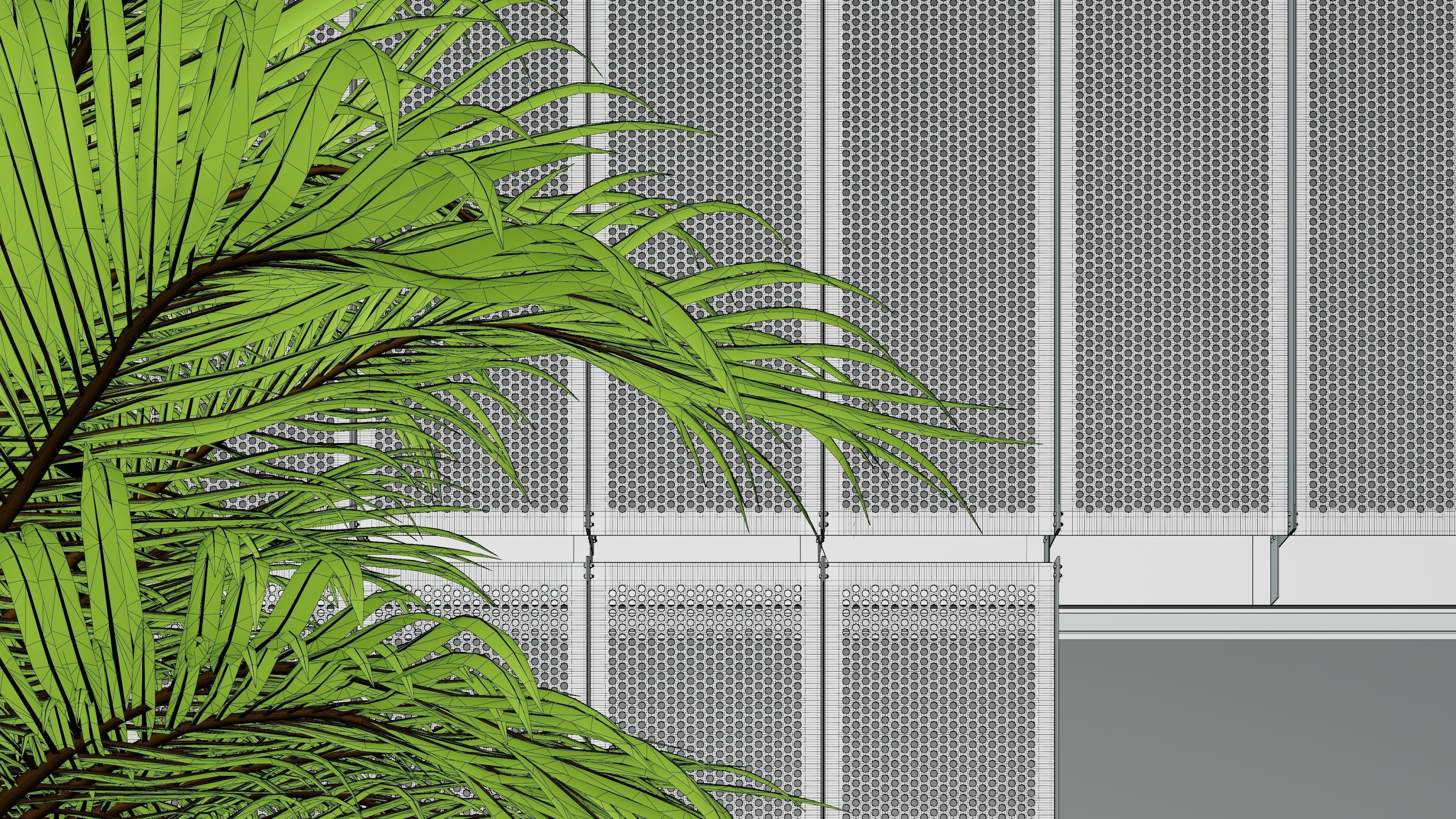 Perforated panels 3D model_4