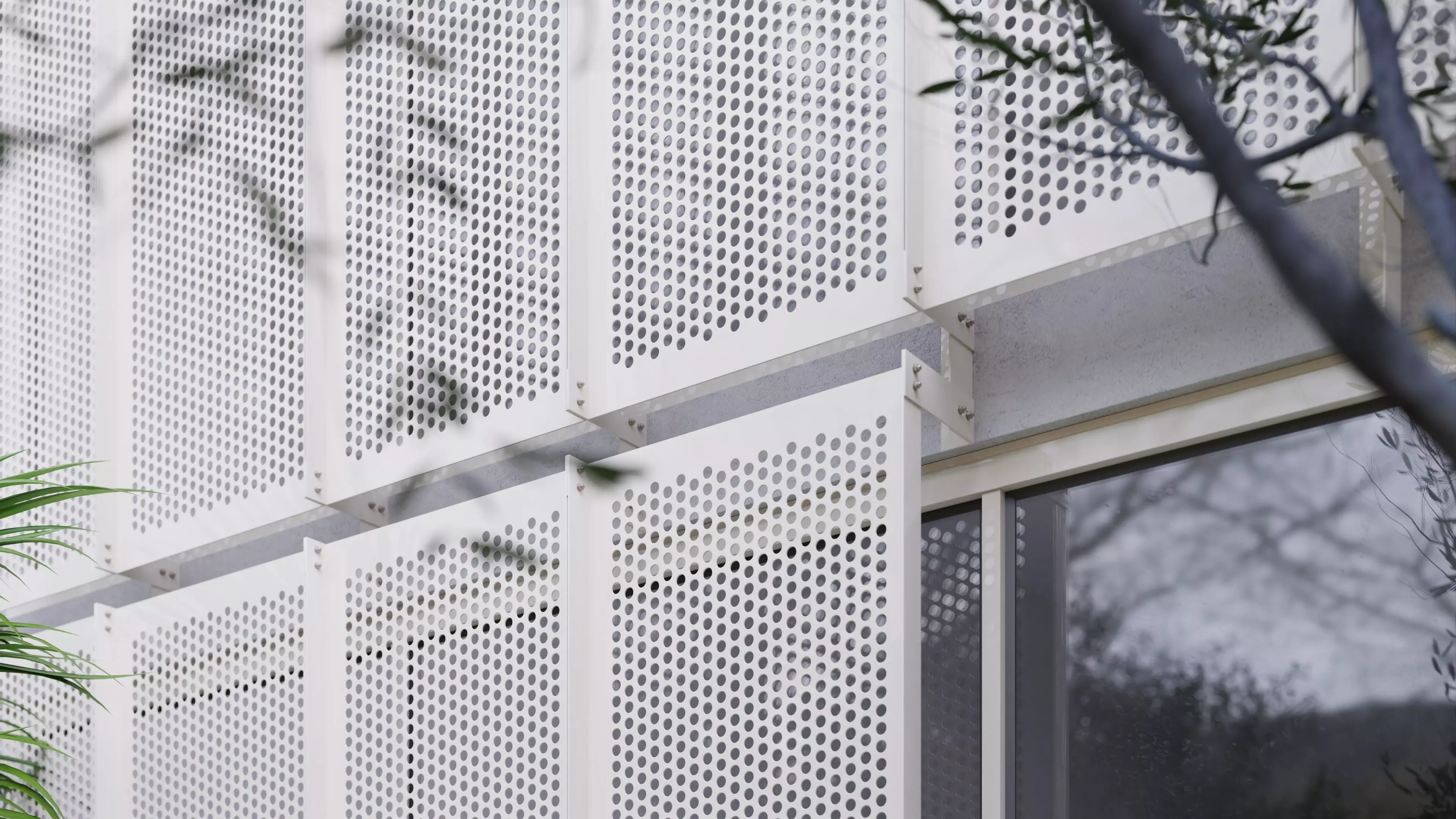 Perforated panels 3D model_0