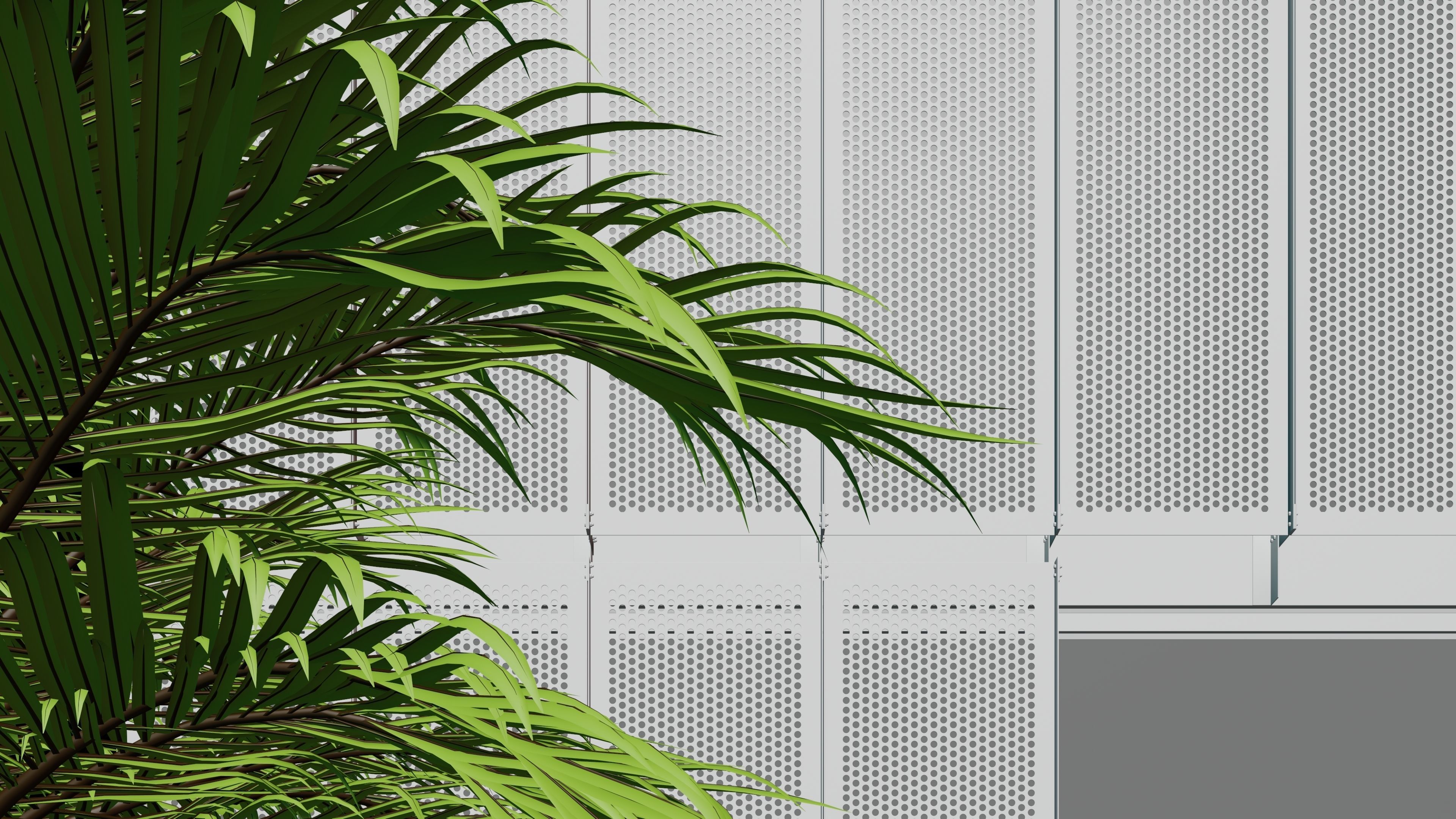 Perforated panels 3D model_7