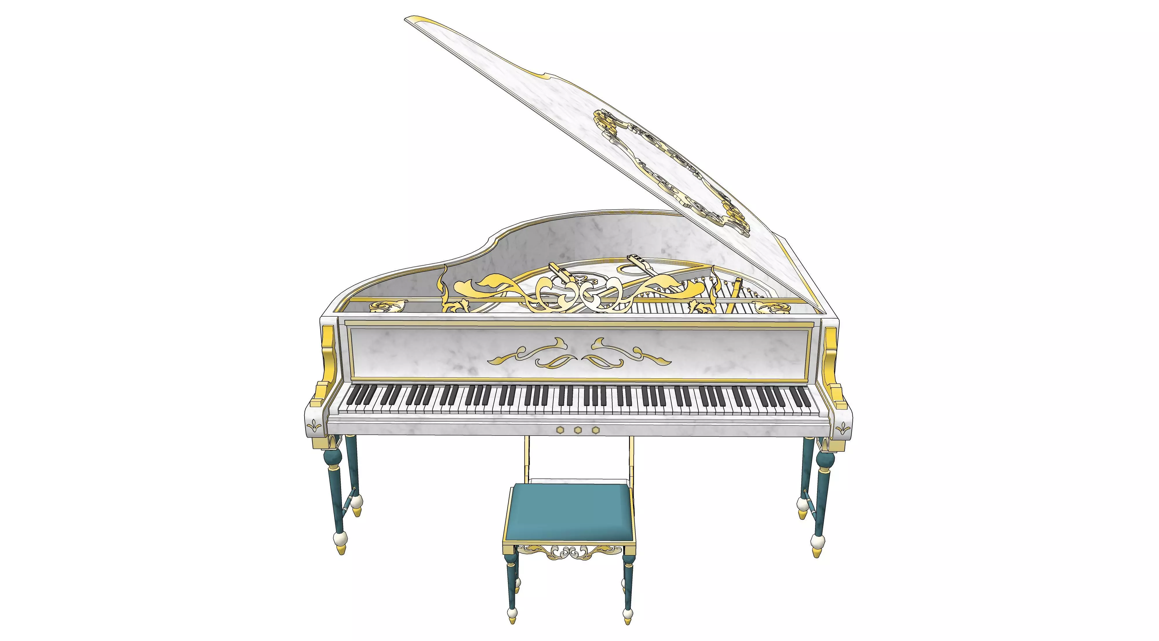piano 01 3D model_0