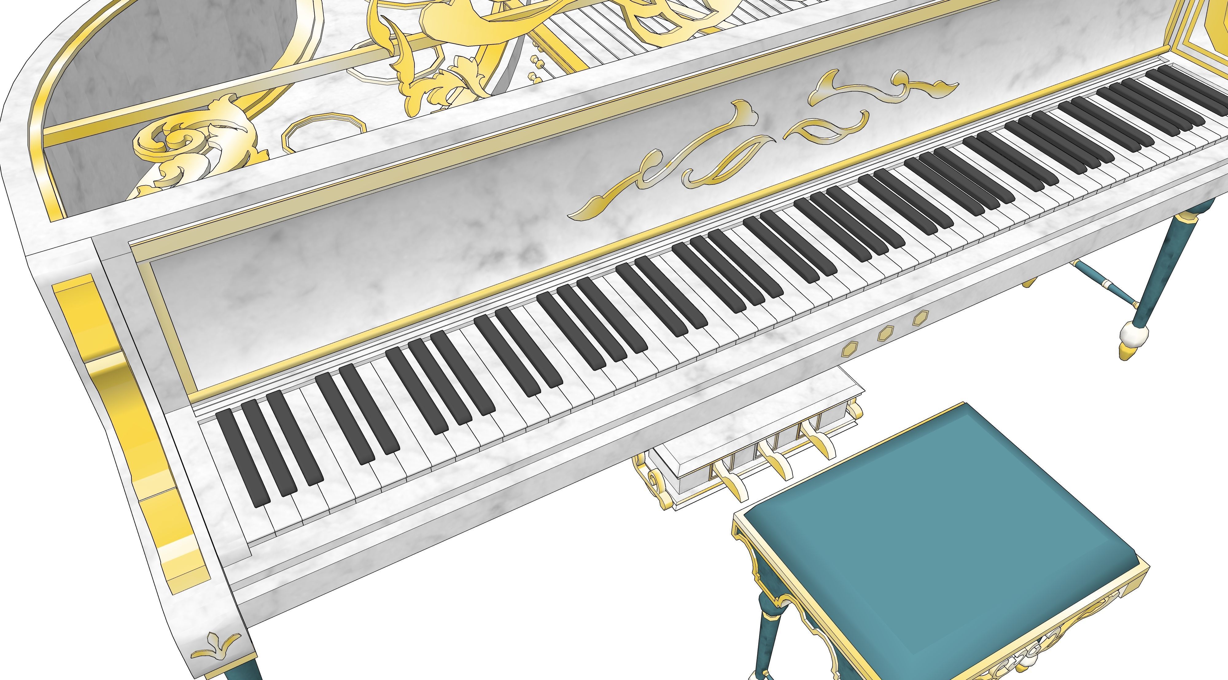 piano 01 3D model_6