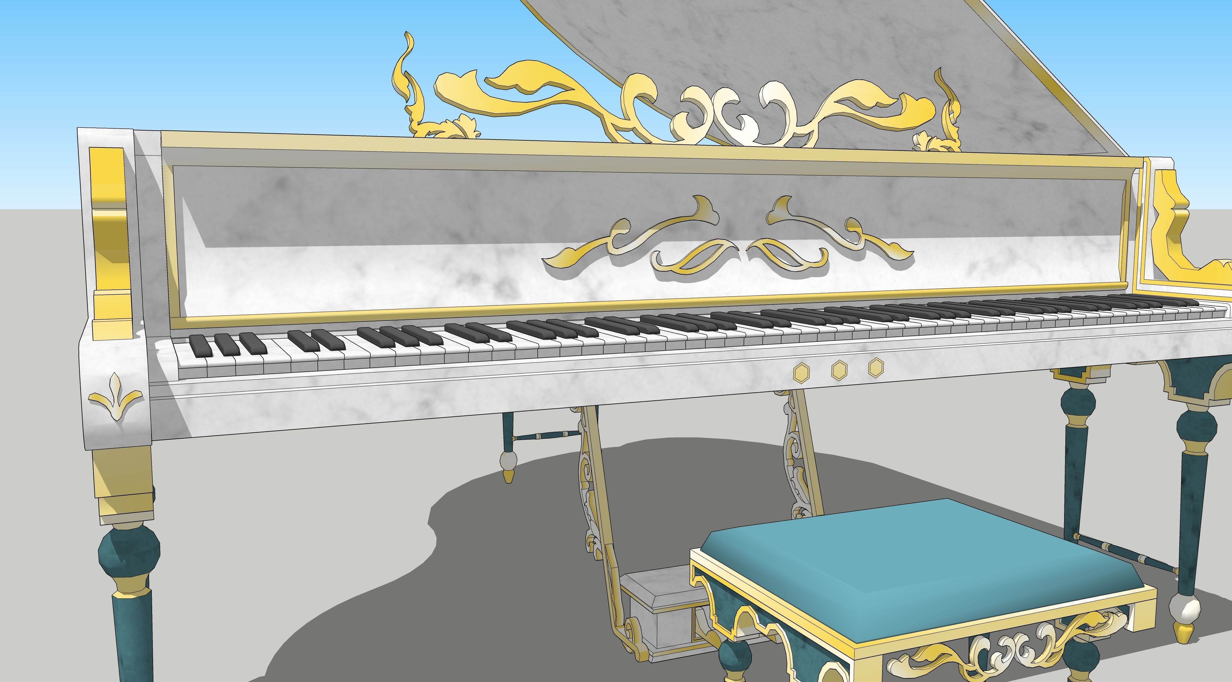 piano 01 3D model_2