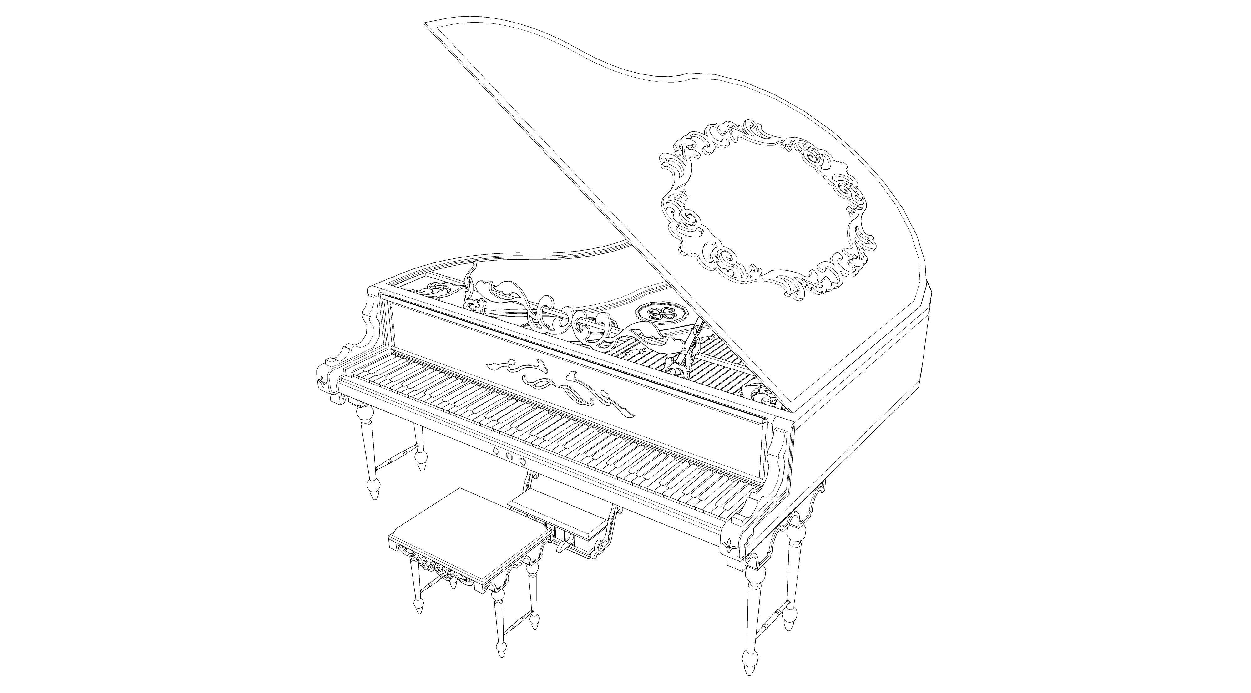 piano 01 3D model_11