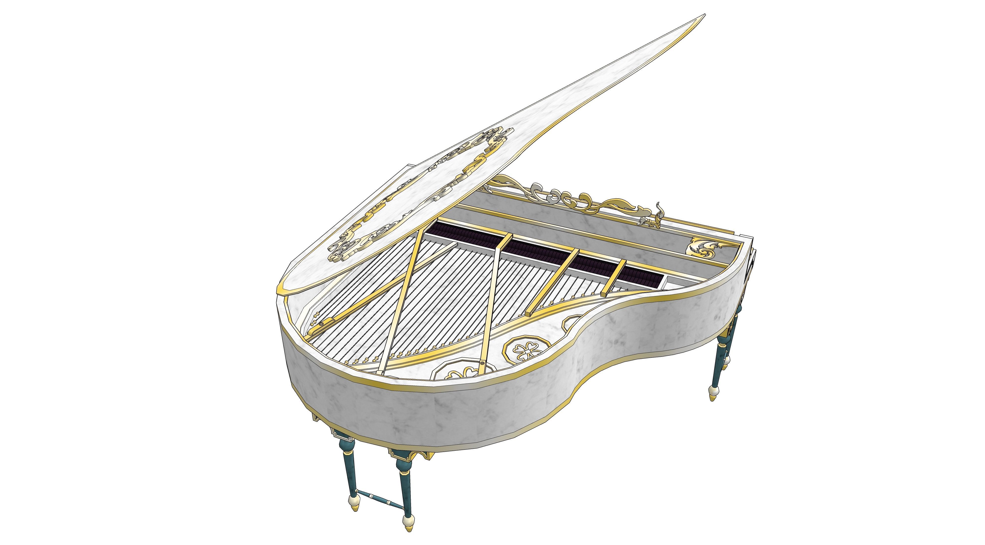piano 01 3D model_5