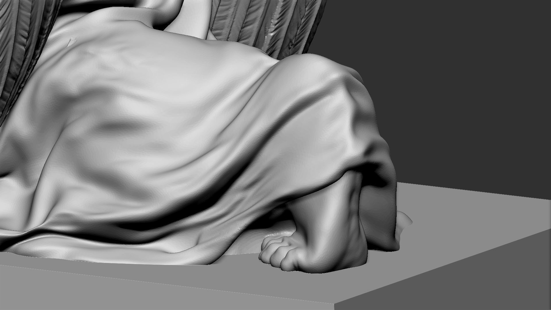 Angel statue 05 3D print model_26