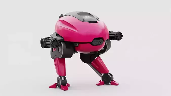 MILITARY BOT B-6000  RIGGED