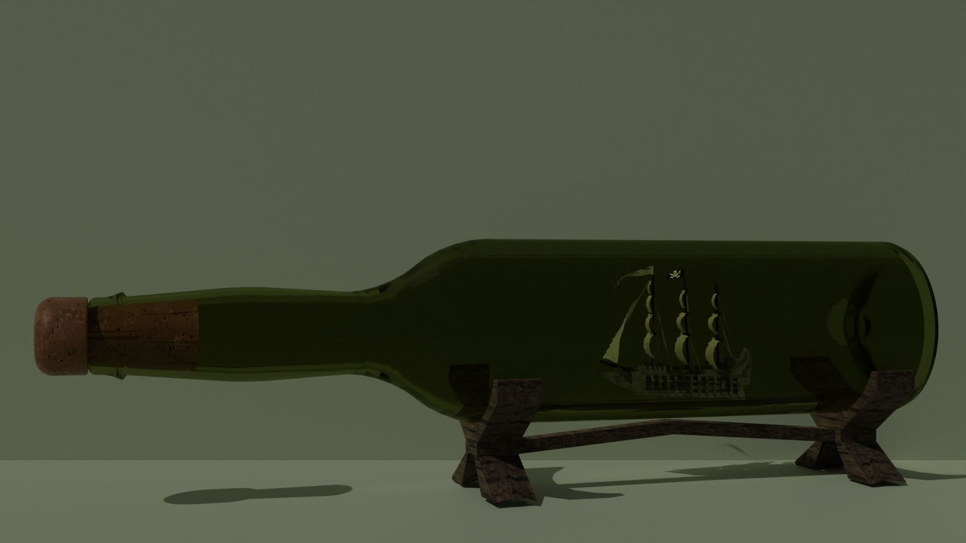 Bootleship Low-poly 3D model_2