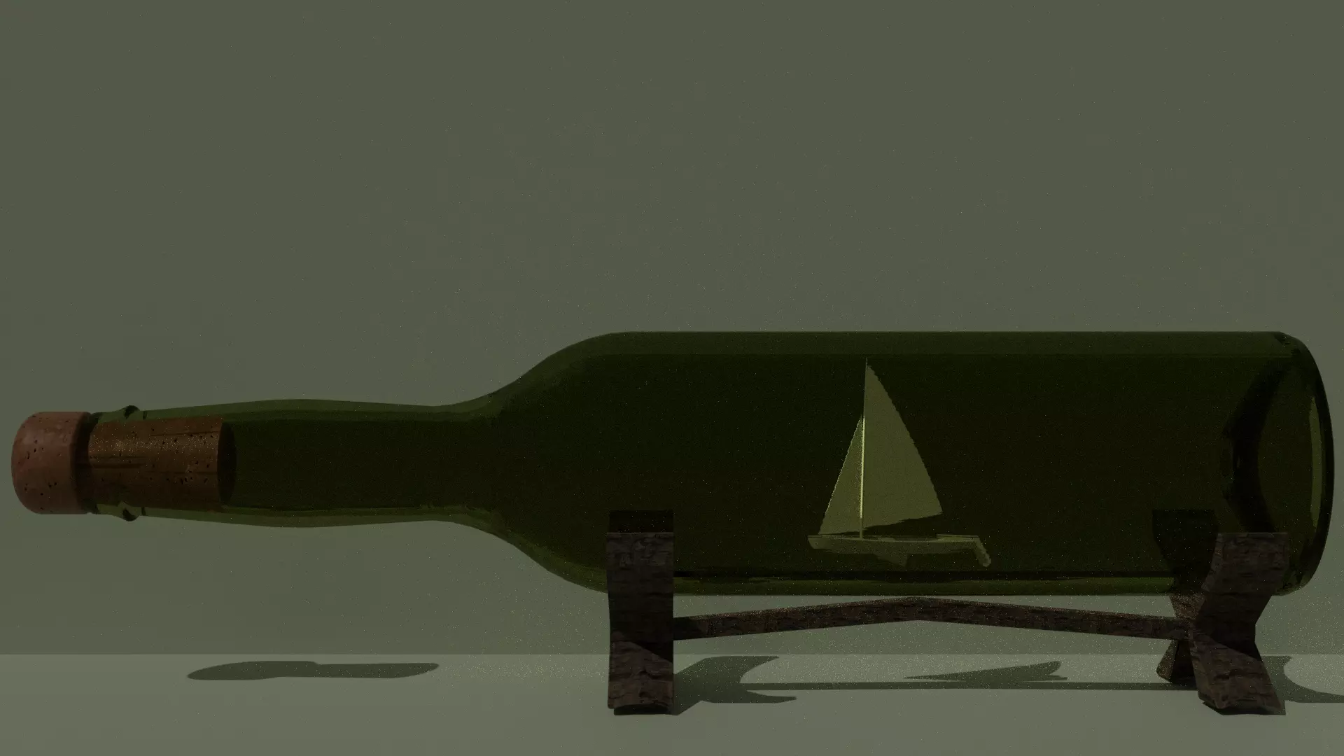 Bootleship Low-poly 3D model_0