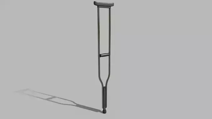 Underarm Crutch Low-poly 3D model