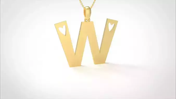 Model 1066 W Love Diamond Pendant 3D print model
