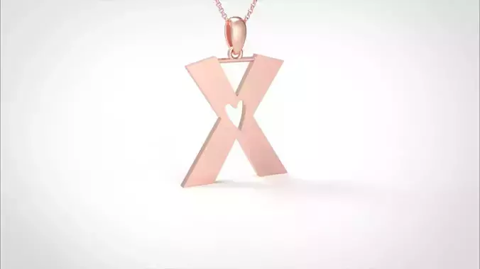 Model 1067 X Love Diamond Pendant