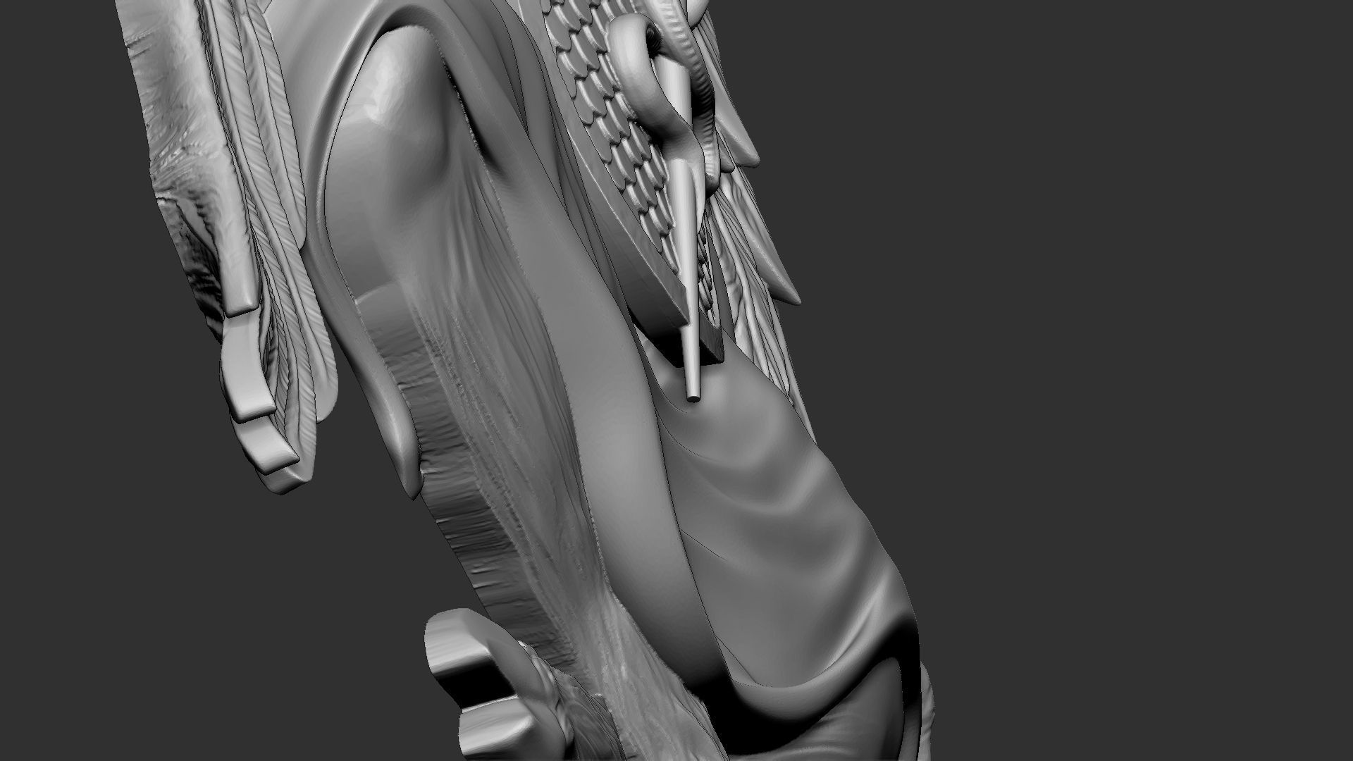 Baphomet Bas-Relief 01 3D print model_19