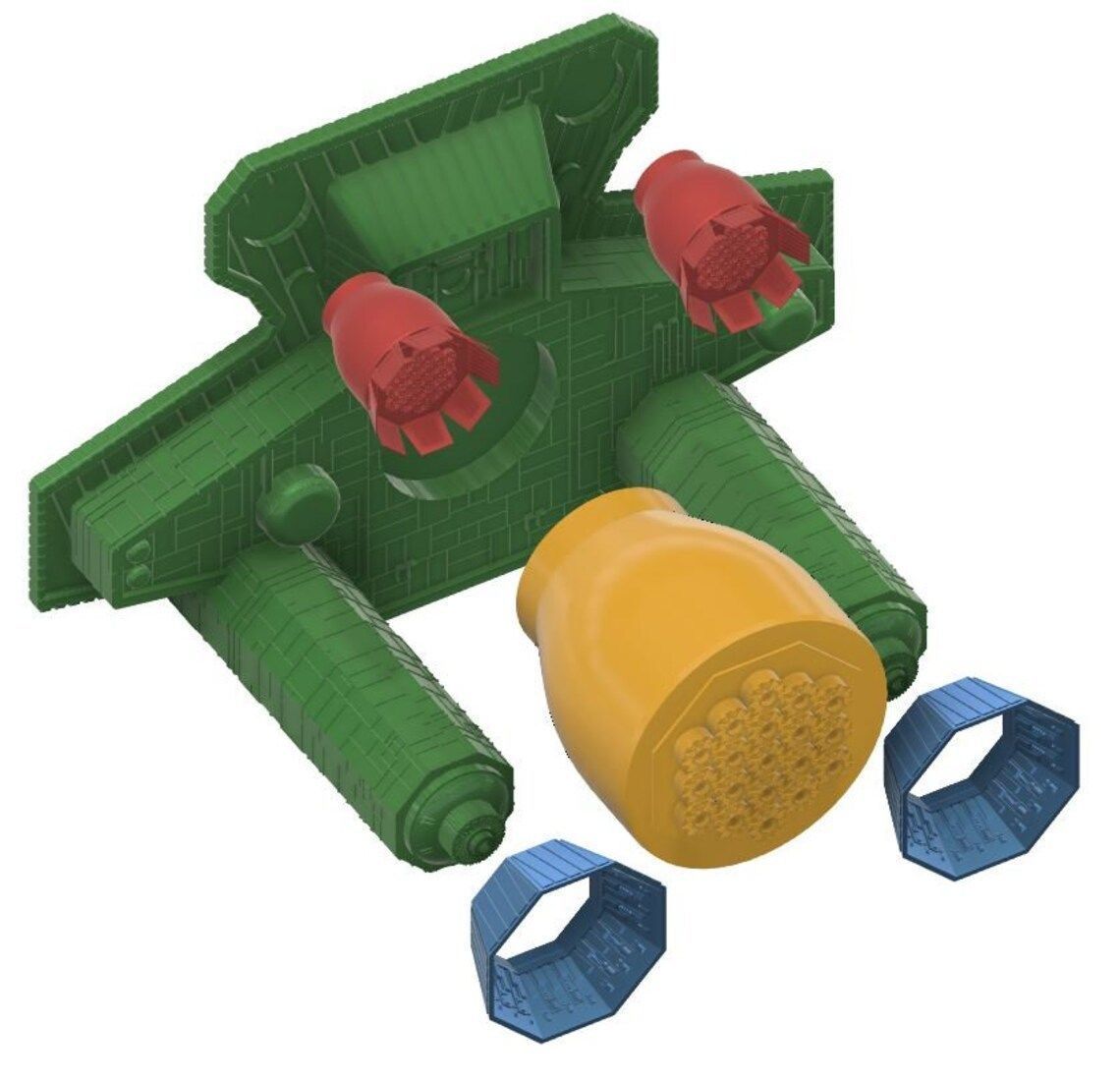 Alien s Nostromo Spaceship 3D print model_4