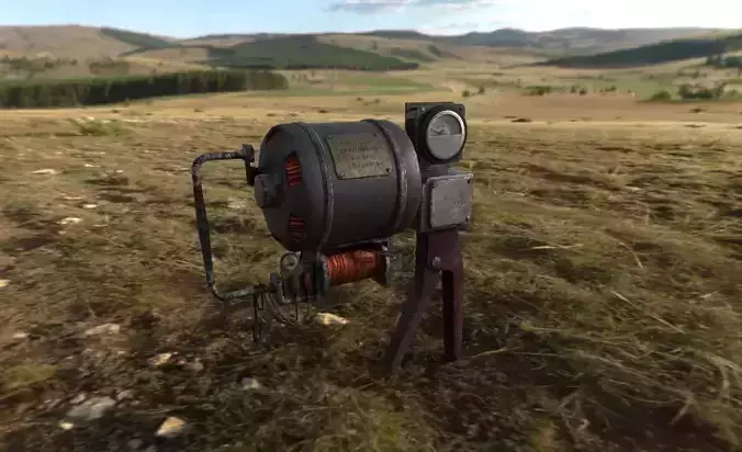 Metro 2033 Battery Charger Low-poly 3D model