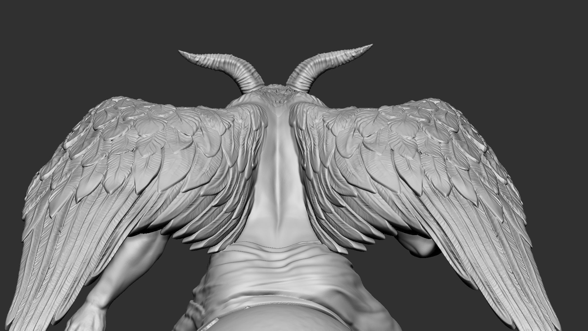 Baphomet Sculpture 01 3D print model_23